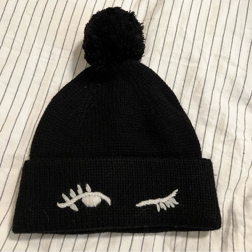 Kate spade knit beanie hat black